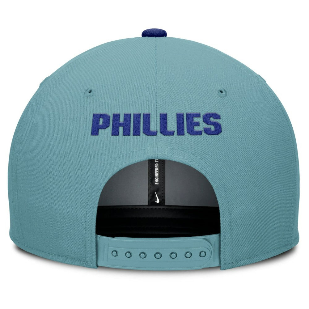 Philadelphia Phillies Father's Day Pro Performance Snapback Hat Turquoise | Nike