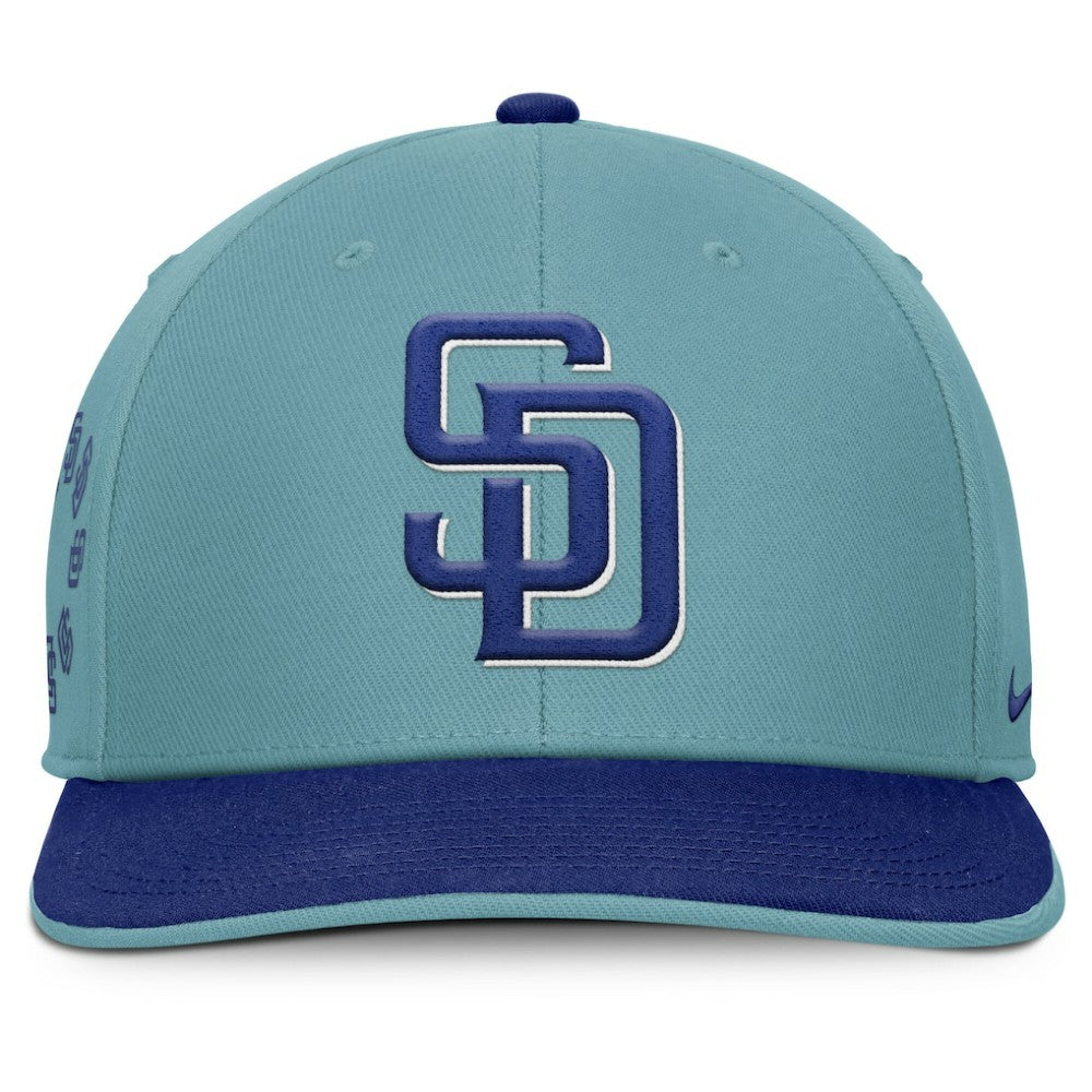 San Diego Padres Father's Day Pro Performance Snapback Hat Turquoise | Nike