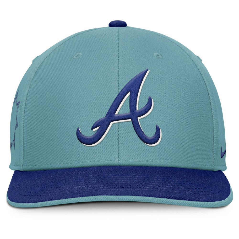 Atlanta Braves Father's Day Pro Performance Snapback Hat Turquoise | Nike
