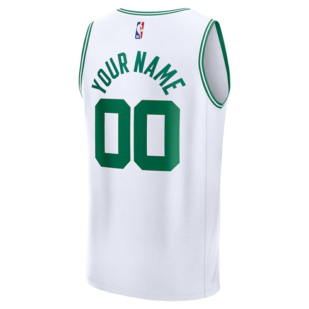 Boston Celtics Fast Break Custom Jersey - Association Edition - White