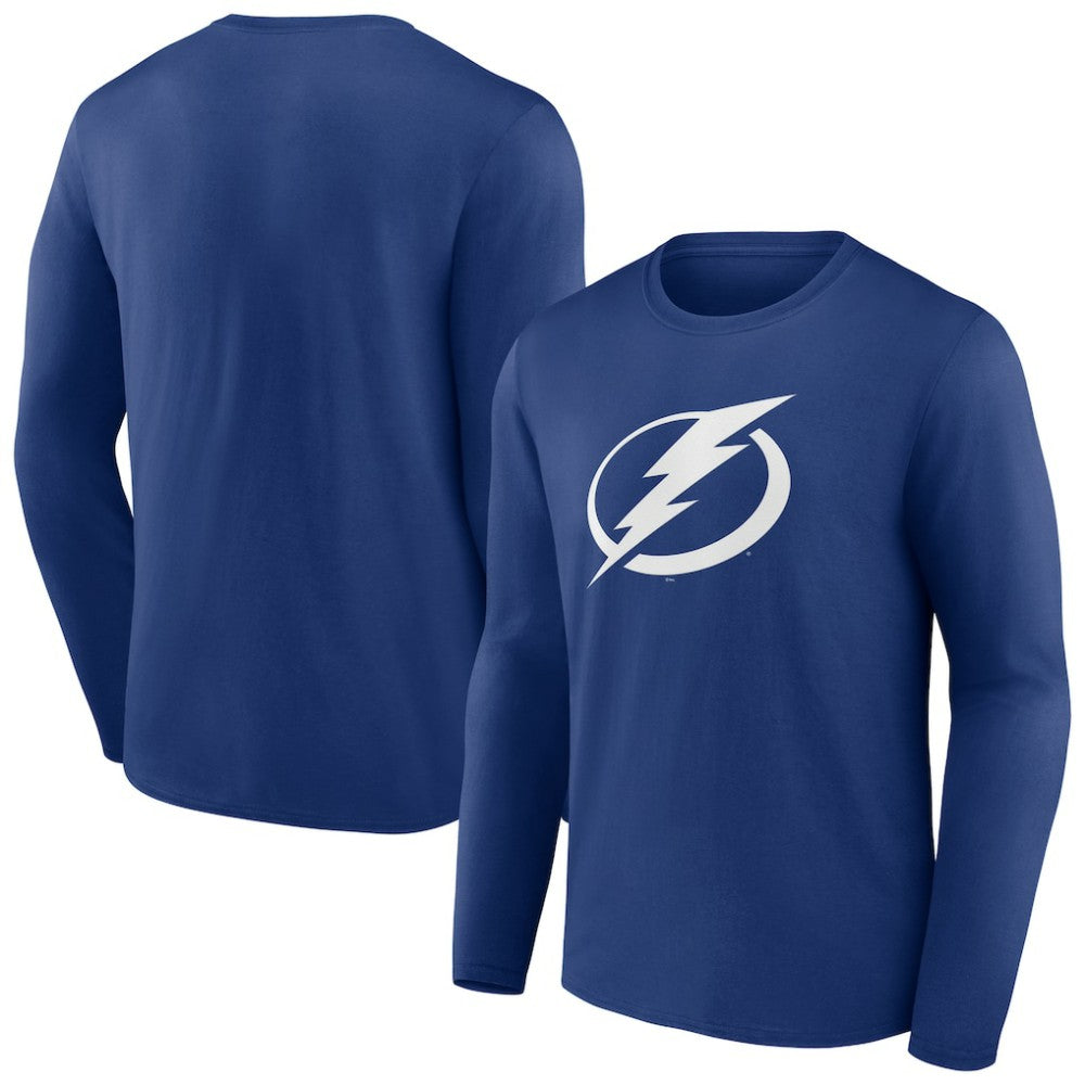 Tampa Bay Lightning Blue Primary Logo Long Sleeve T-Shirt