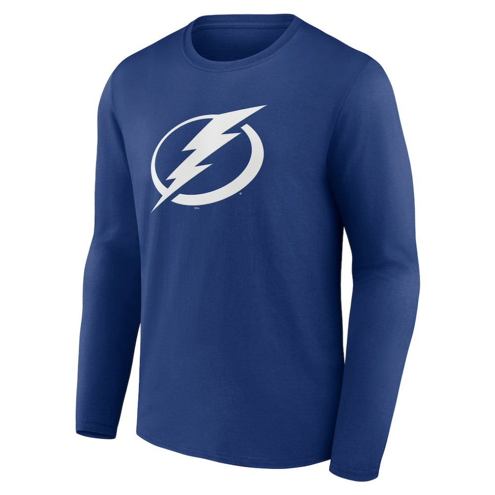 Tampa Bay Lightning Blue Primary Logo Long Sleeve T-Shirt