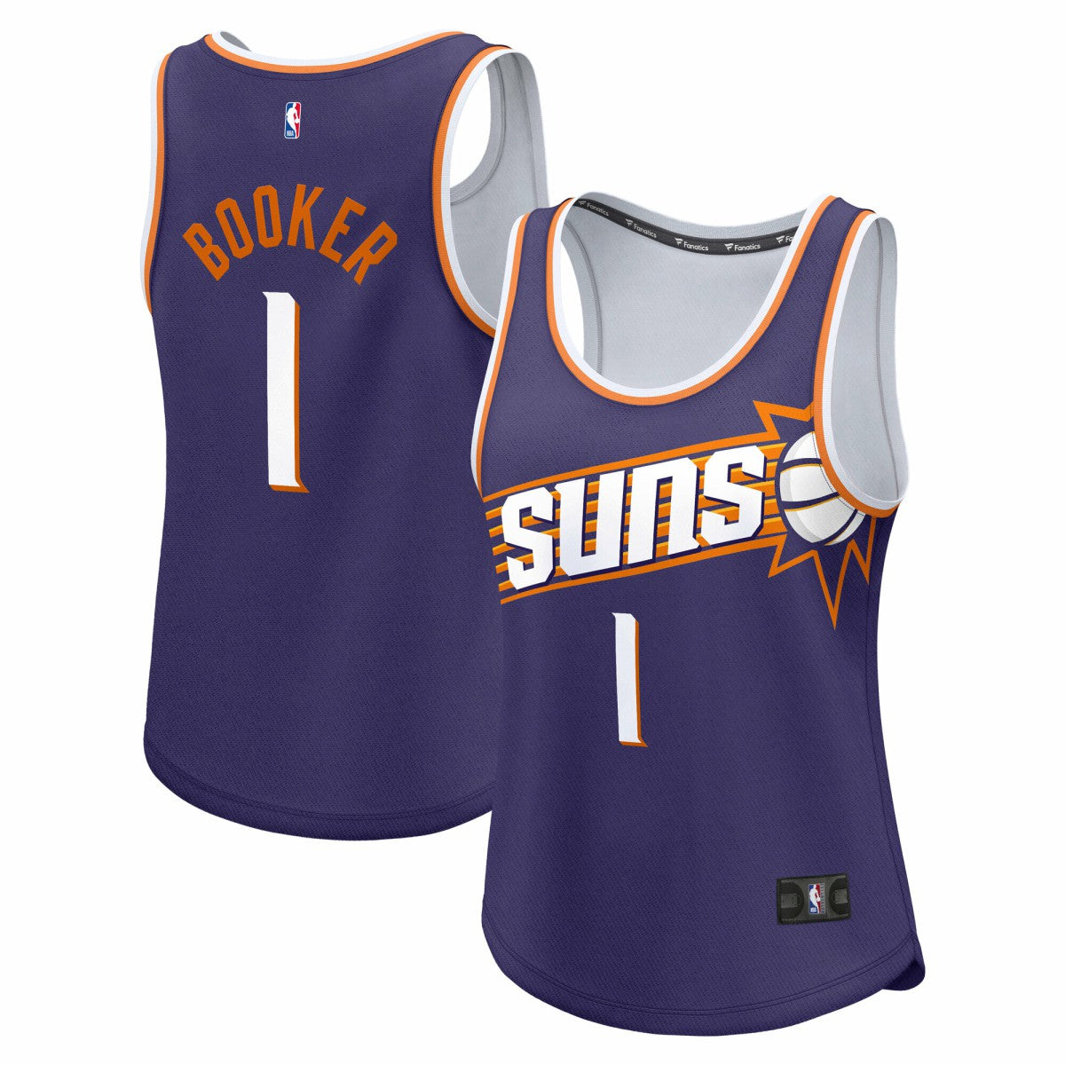 Devin Booker Phoenix Suns Women's Fast Break Player Jersey - Icon Edition - Purple