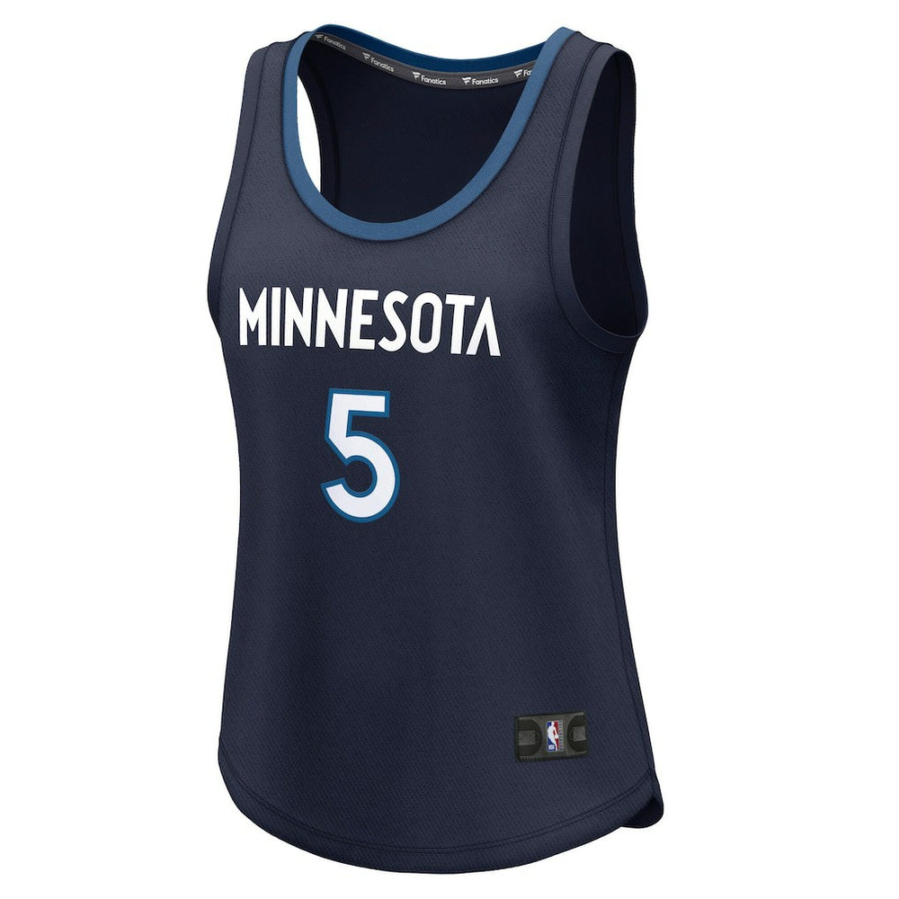 Anthony Edwards Minnesota Timberwolves Women's Fast Break Player Jersey - Icon Edition - Navy