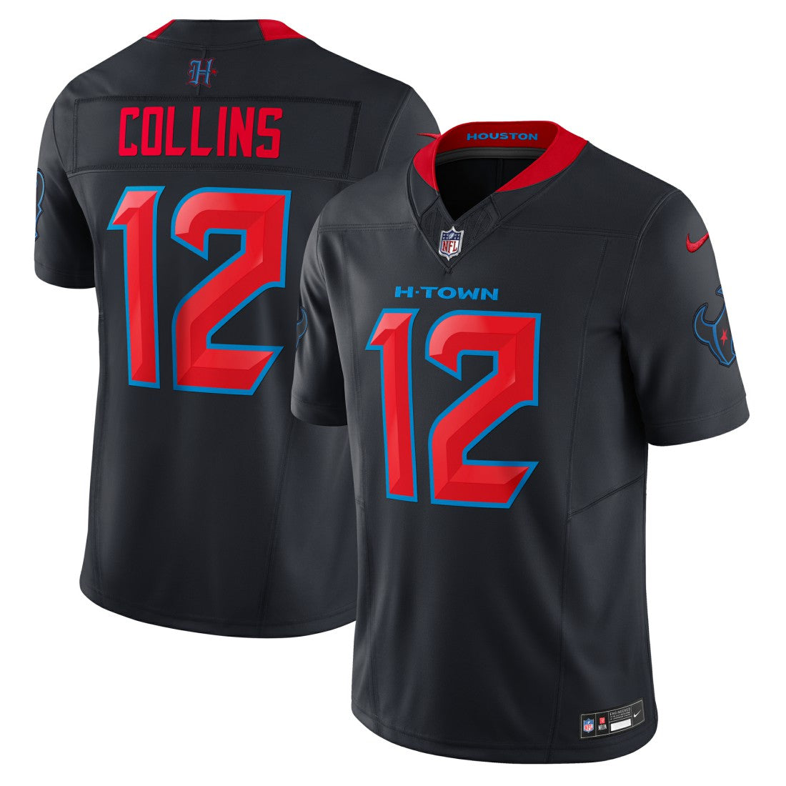 Nico Collins Houston Texans Alternate 2 Vapor F.U.S.E. Limited Jersey - Navy