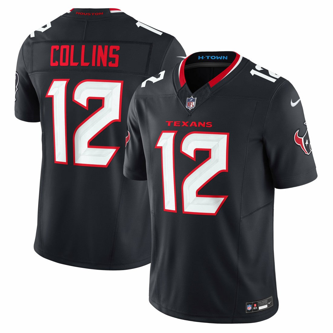 Nico Collins Houston Texans Team Vapor F.U.S.E. Limited Jersey - Navy