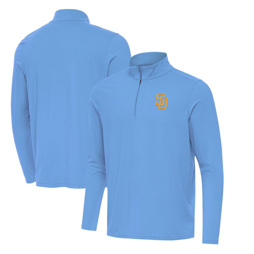 San Diego Padres Antigua Intent Quarter-Zip Top Powder Blue