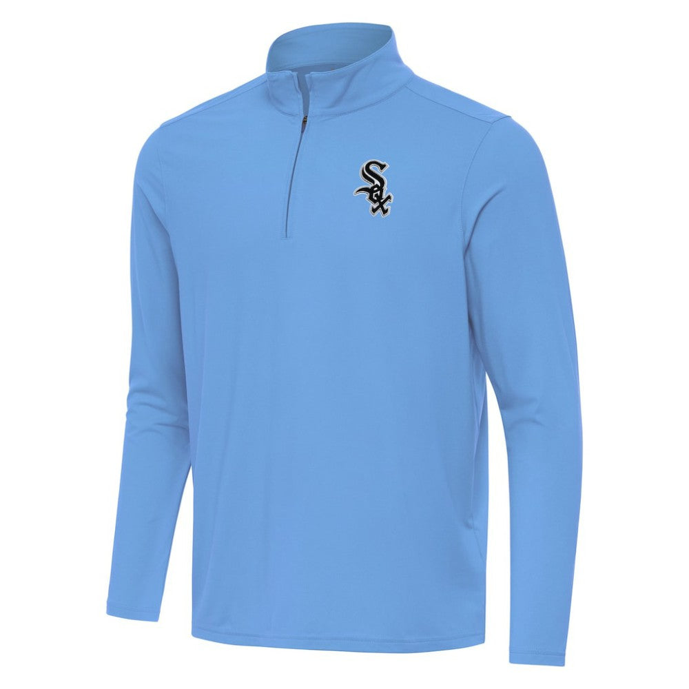 Chicago White Sox Antigua Intent Quarter-Zip Top Powder Blue