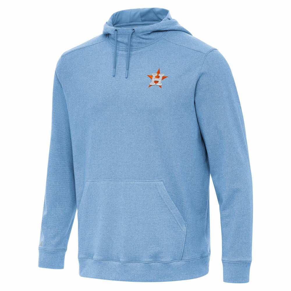 Houston Astros Antigua Cloud Pullover Hoodie Heather Powder Blue