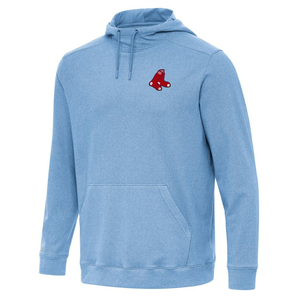 Boston Red Sox Antigua Cloud Pullover Hoodie Heather Powder Blue