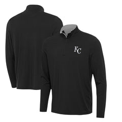 Kansas City Royals Antigua Content Quarter-Zip Top Black