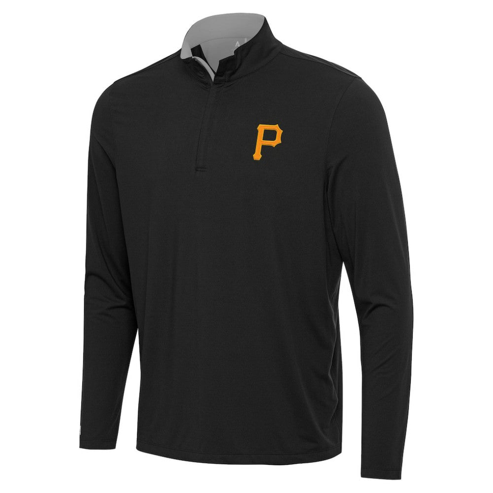 Pittsburgh Pirates Antigua Content Quarter-Zip Top Black