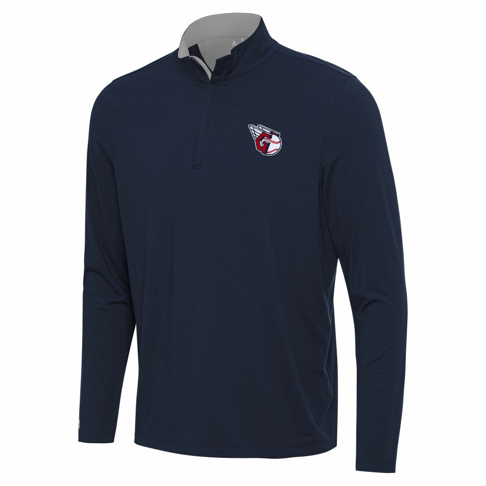 Cleveland Guardians Antigua Content Quarter-Zip Top Navy
