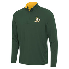 Athletics Antigua Content Quarter-Zip Top Hunter Green