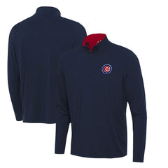 Chicago Cubs Antigua Content Quarter-Zip Top Navy