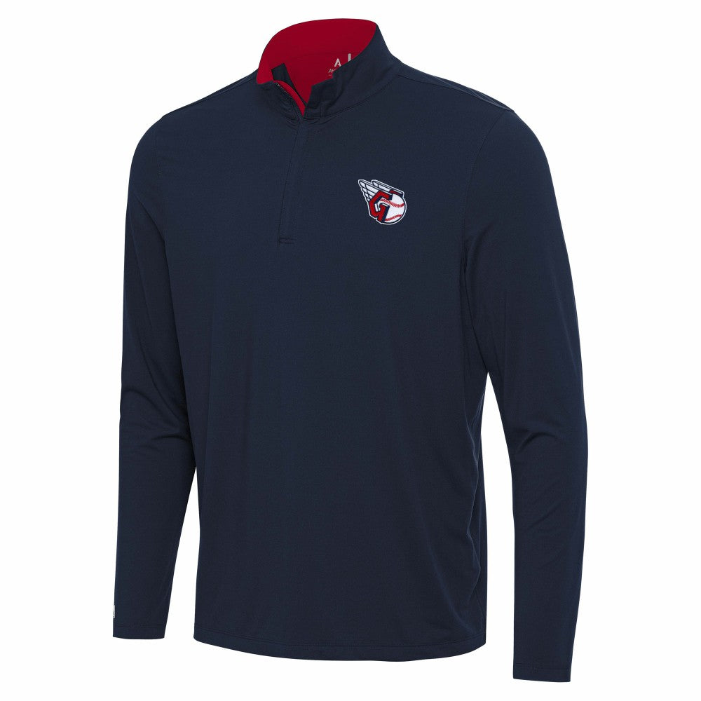 Cleveland Guardians Antigua Content Quarter-Zip Top Navy