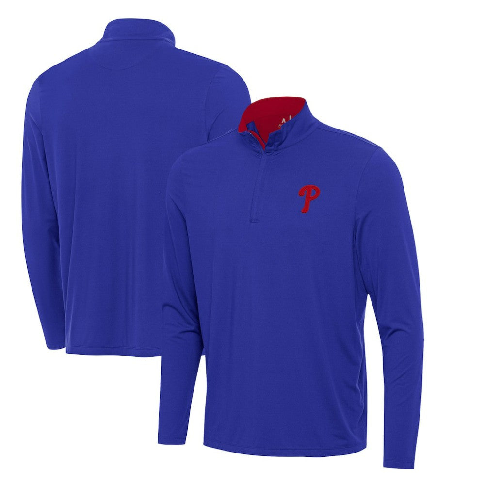 Philadelphia Phillies Antigua Content Quarter-Zip Top Royal
