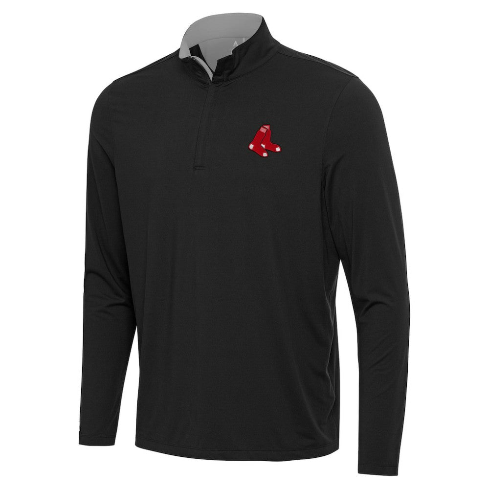 Boston Red Sox Antigua Content Quarter-Zip Top Black