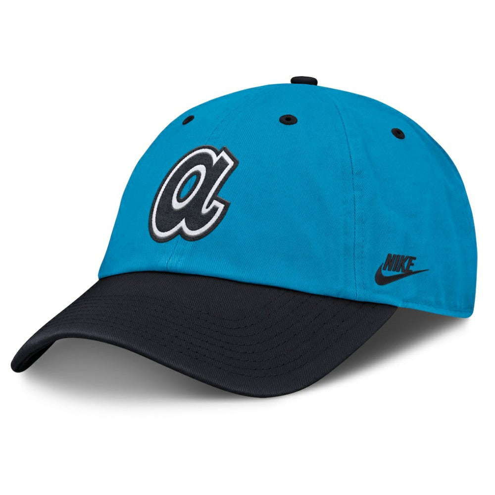 Atlanta Braves Neon 90s Club Adjustable Hat Blue/Navy | Nike
