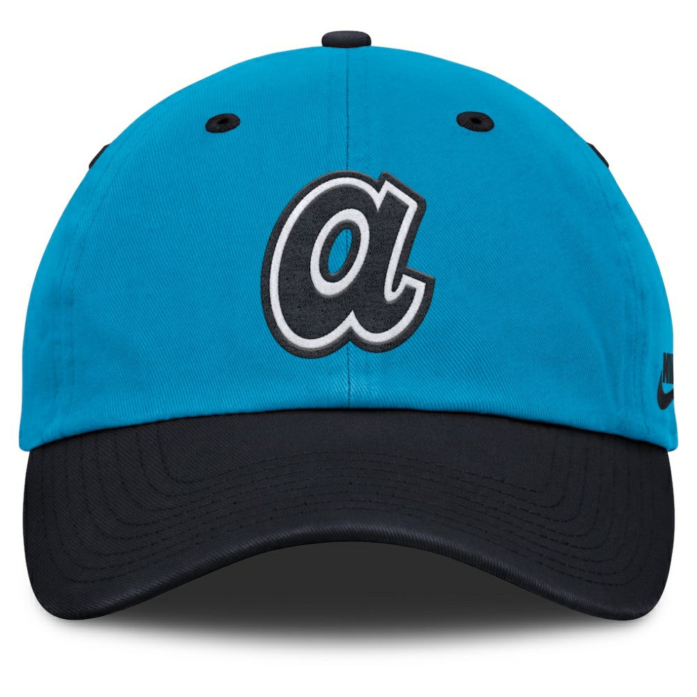 Atlanta Braves Neon 90s Club Adjustable Hat Blue/Navy | Nike