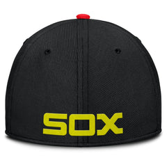Chicago White Sox Neon 90s Rise SwooshFlex Hat Crimson/Black | Nike