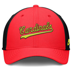 St. Louis Cardinals Neon 90s Rise SwooshFlex Hat Crimson/Black | Nike