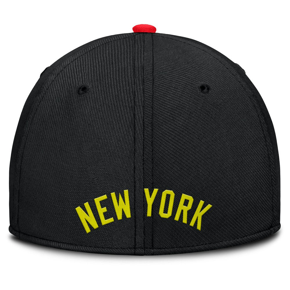 New York Yankees Neon 90s Rise SwooshFlex Hat Crimson/Black | Nike