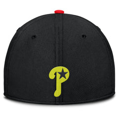 Philadelphia Phillies Neon 90s Rise SwooshFlex Hat Crimson/Black | Nike