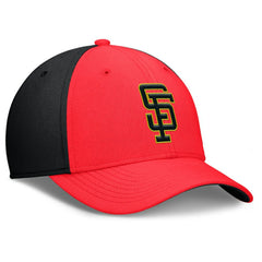 San Francisco Giants Neon 90s Rise SwooshFlex Hat Crimson/Black | Nike