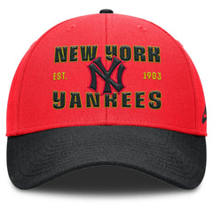 New York Yankees Neon 90s Rise Adjustable Hat Crimson/Black | Nike