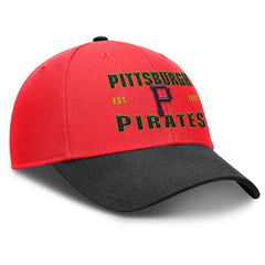 Pittsburgh Pirates Neon 90s Rise Adjustable Hat Crimson/Black | Nike