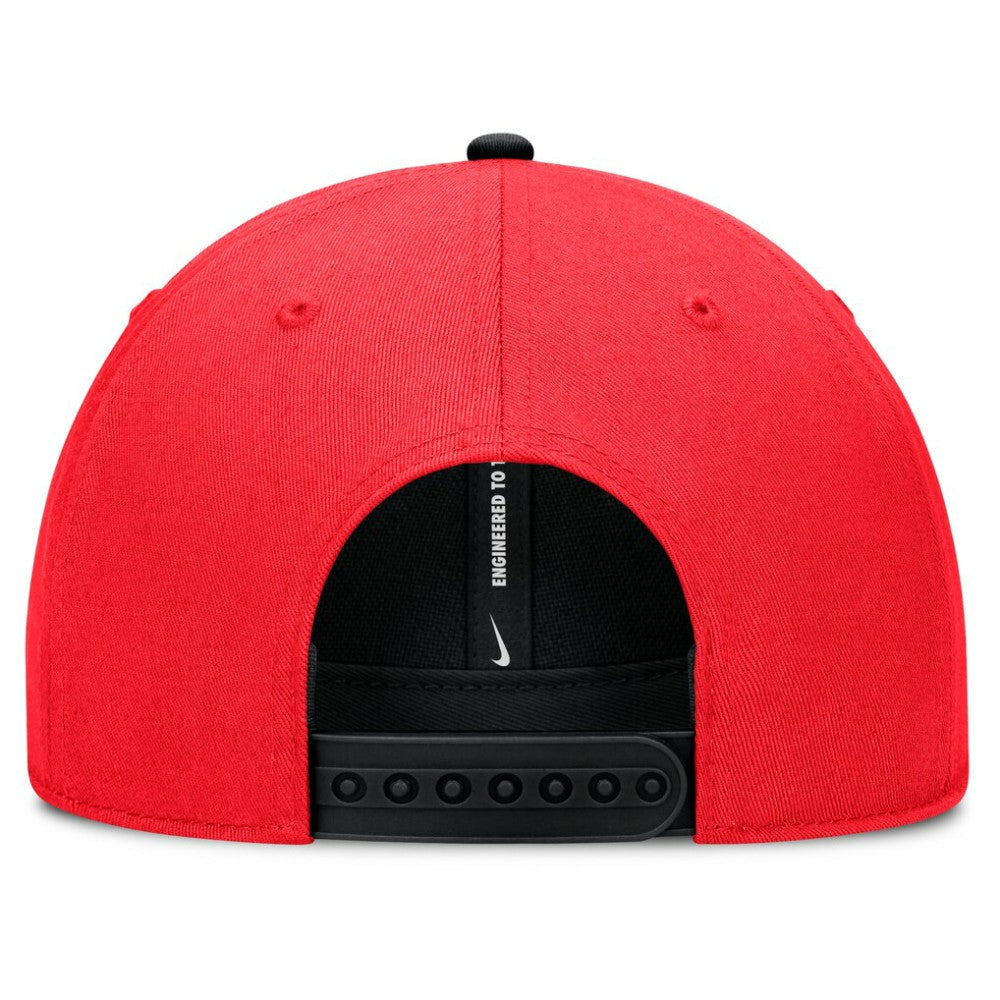 Atlanta Braves Neon 90s Rise Adjustable Hat Crimson/Black | Nike