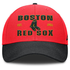 Boston Red Sox Neon 90s Rise Adjustable Hat Crimson/Black | Nike