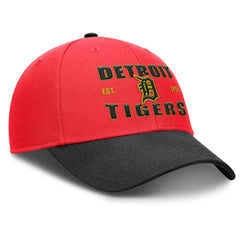 Detroit Tigers Neon 90s Rise Adjustable Hat Crimson/Black | Nike