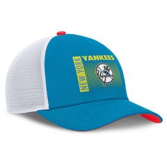 New York Yankees Neon 90s Rise Structured Performance Adjustable Trucker Hat Blue | Nike