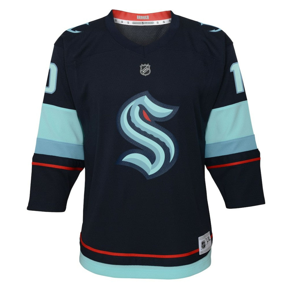 Matty Beniers Seattle Kraken Youth Alternate Replica Player Jersey Navy