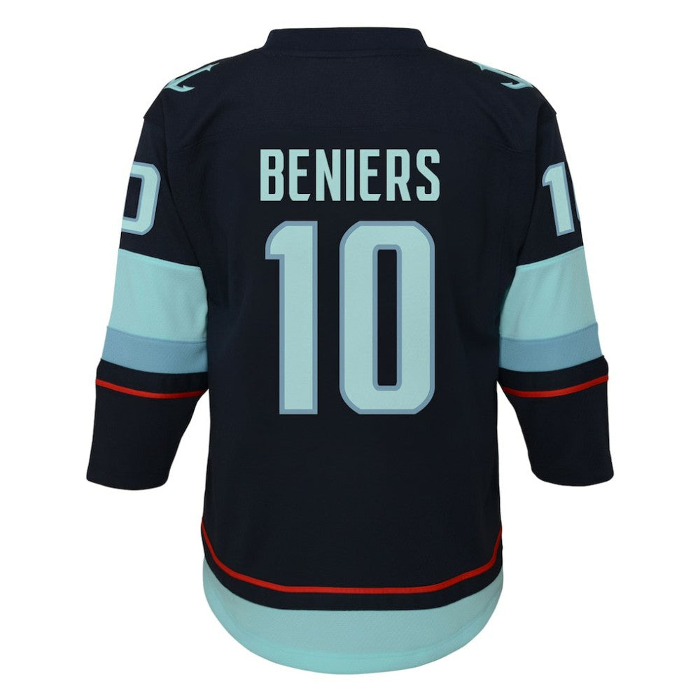 Matty Beniers Seattle Kraken Youth Alternate Replica Player Jersey Navy