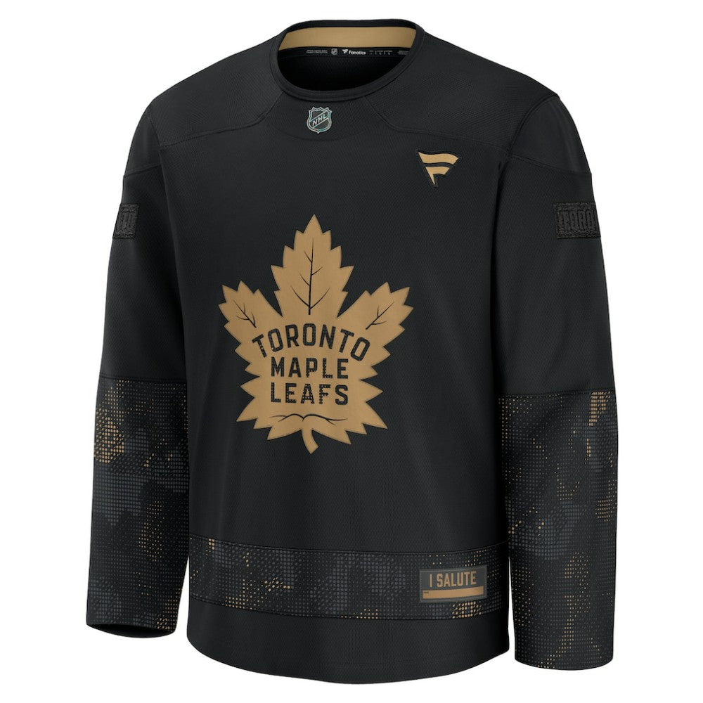 Toronto Maple Leafs Fanatics 2024 Military Appreciation Practice Jersey Black
