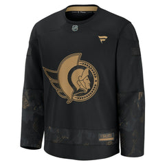 Ottawa Senators Fanatics 2024 Military Appreciation Practice Jersey Black