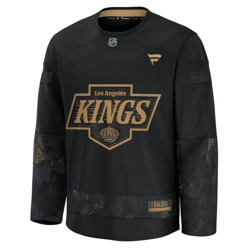 Los Angeles Kings Fanatics 2024 Military Appreciation Practice Jersey Black