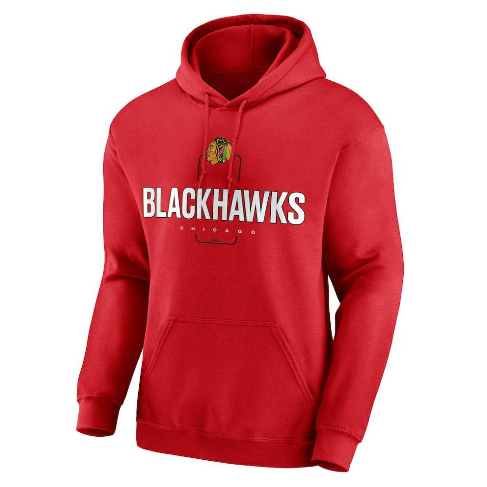 Chicago Blackhawks Personalized Name & Number Midfielder Pullover Hoodie Red