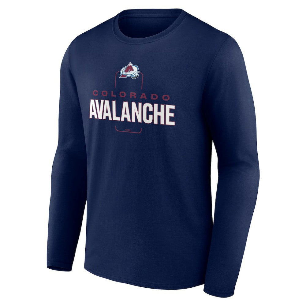 Colorado Avalanche Personalized Name & Number Midfielder Long Sleeve T-Shirt Navy