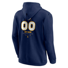 Nashville Predators Personalized Name & Number Midfielder Pullover Hoodie Navy