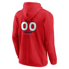 Washington Capitals Personalized Name & Number Midfielder Pullover Hoodie Red