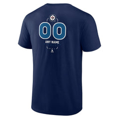 Winnipeg Jets Personalized Name & Number Midfielder T-Shirt Navy