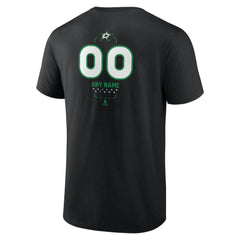 Dallas Stars Personalized Name & Number Midfielder T-Shirt Black