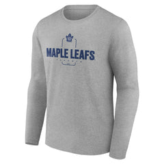 Toronto Maple Leafs Personalized Name & Number Midfielder Long Sleeve T-Shirt Gray