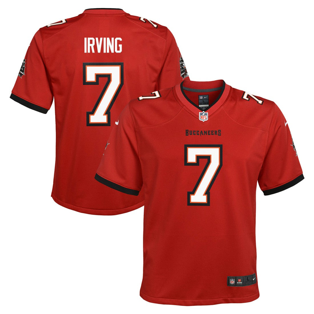 Bucky Irving Tampa Bay Buccaneers Youth Game Jersey - Red