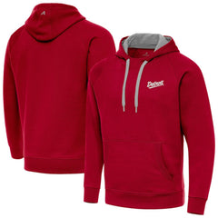 Detroit Red Wings Antigua 2025 NHL Stadium Series Victory Pullover Hoodie Red
