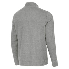 Detroit Red Wings Antigua 2025 NHL Stadium Series Subtle Quarter-Zip Top Heather Black